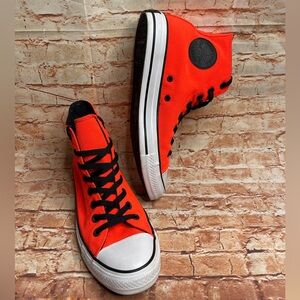 Converse All Star High-Top Neon Orange/Coral Sneakers Unisex Mens 8 Womens 10